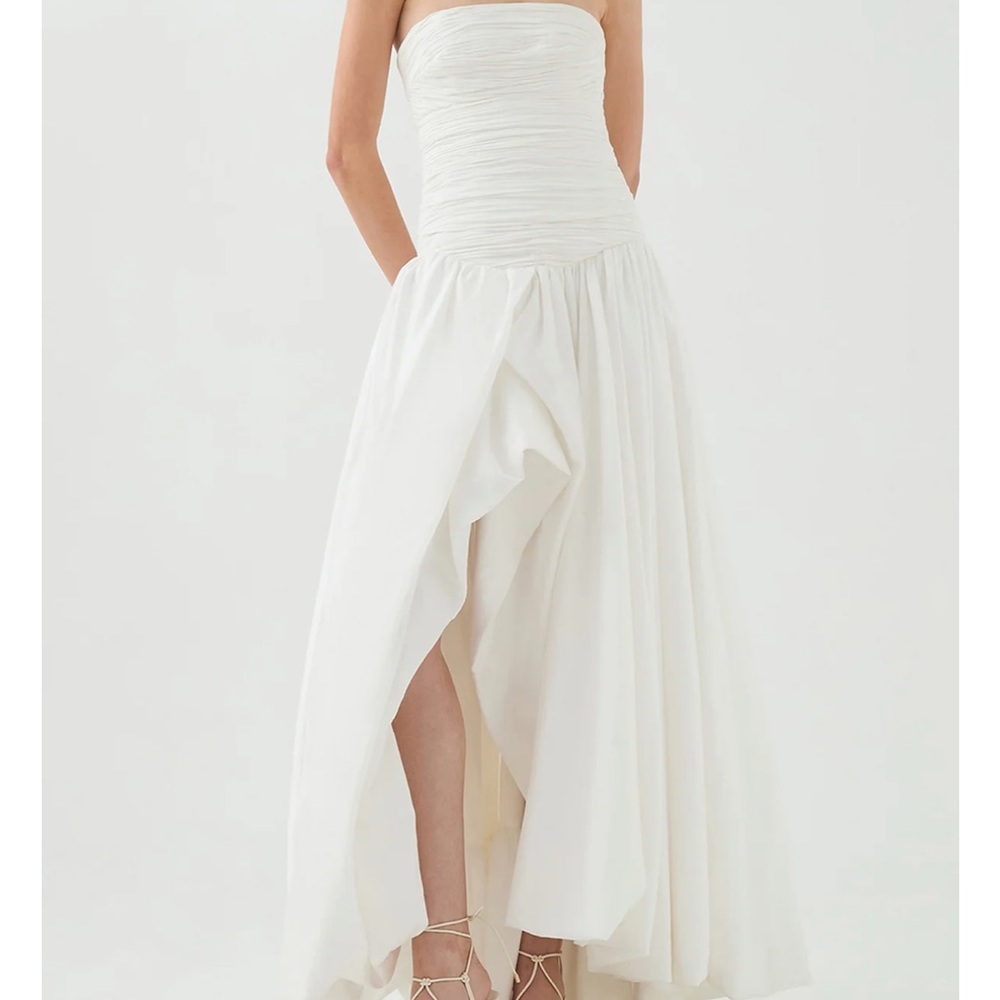 Aje Violette Bubble Hem Maxi Dress